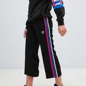 Adidas Wide Leg Cropped 7/8 Track Pants